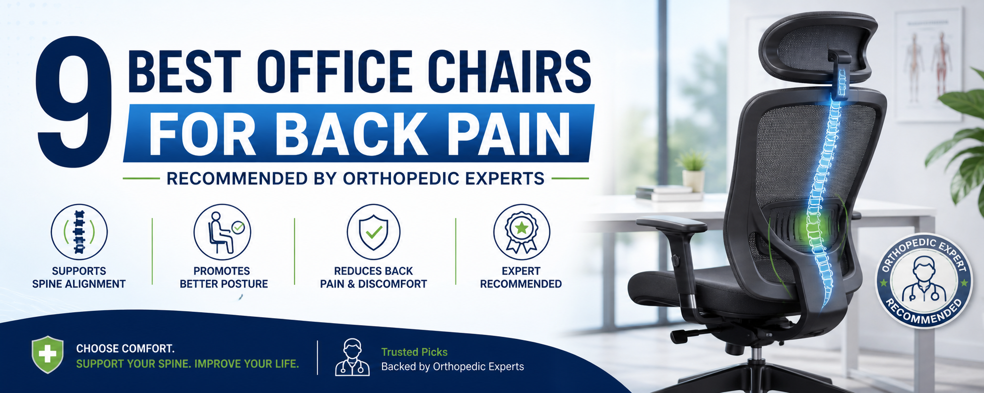 9 Best Office Chairs for Back Pain Recommended by Orthopedic Experts